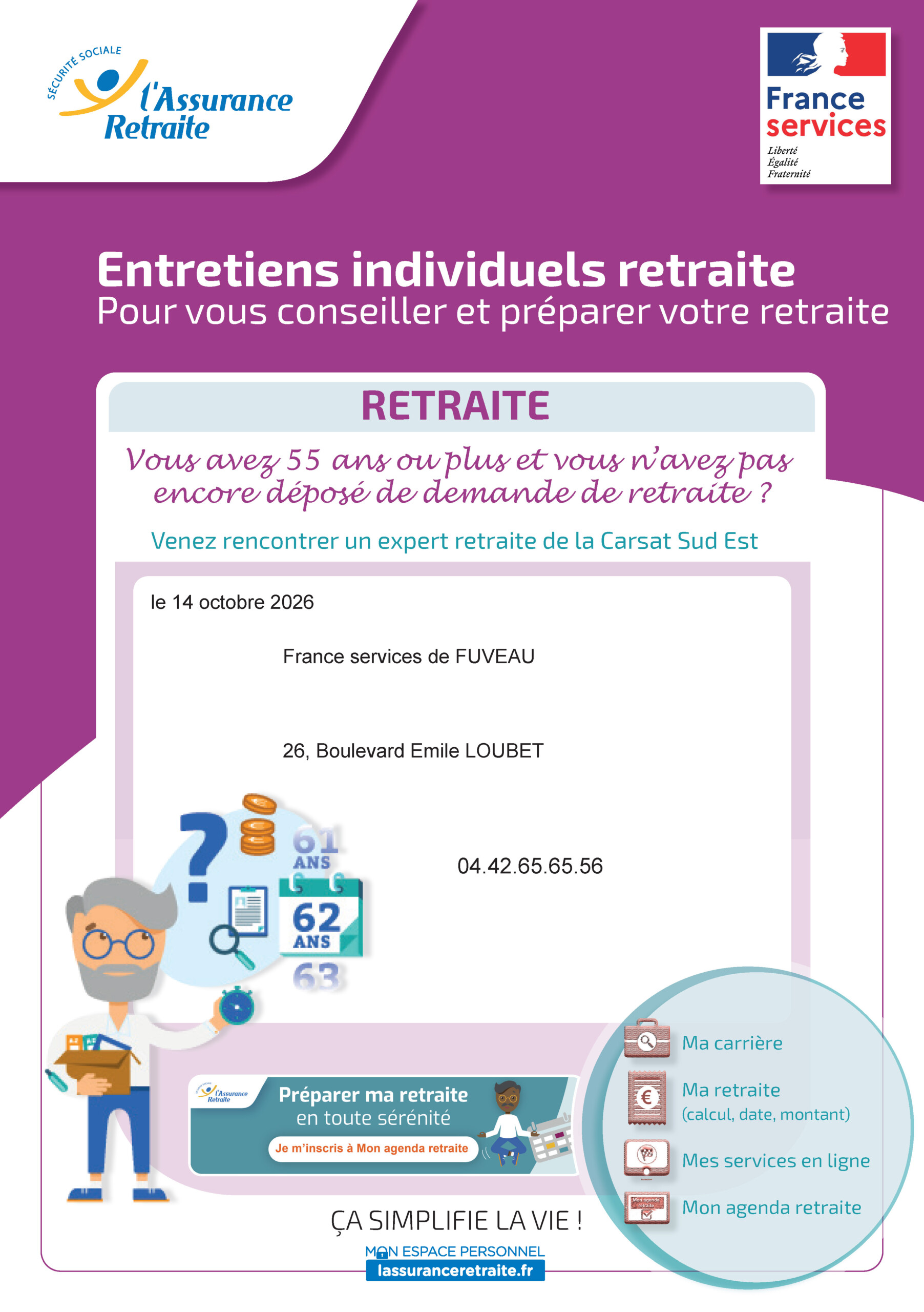 Retraite - Permanence de la CARSAT